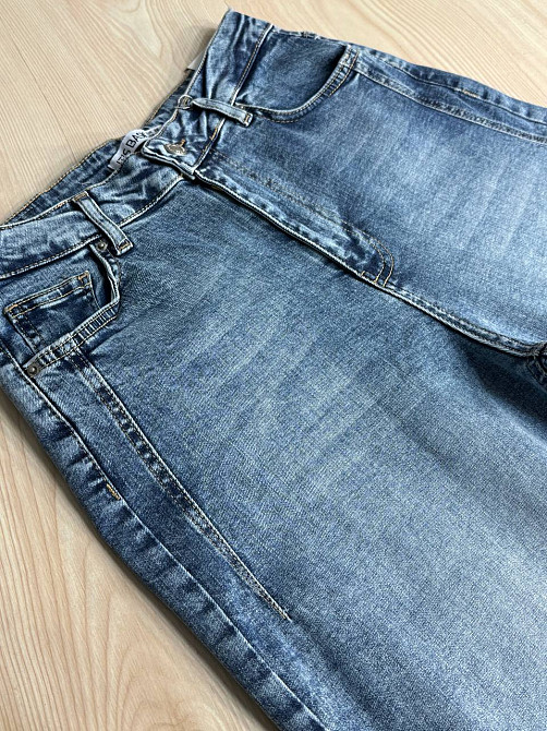 Джинси жіночі Its Basic 2507-4 wide leg палаццо стрейчеві блакитні, блакитний, 38, 38 Київ - фото 2