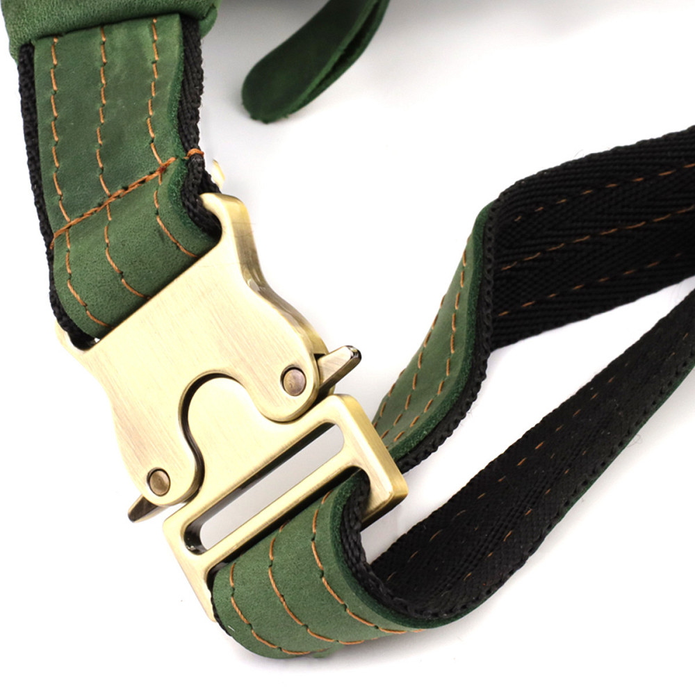 Модна сумка-бананка для чоловіків з натуральної vintage шкіри Shvigel 23124 Зелений Київ - фото 5