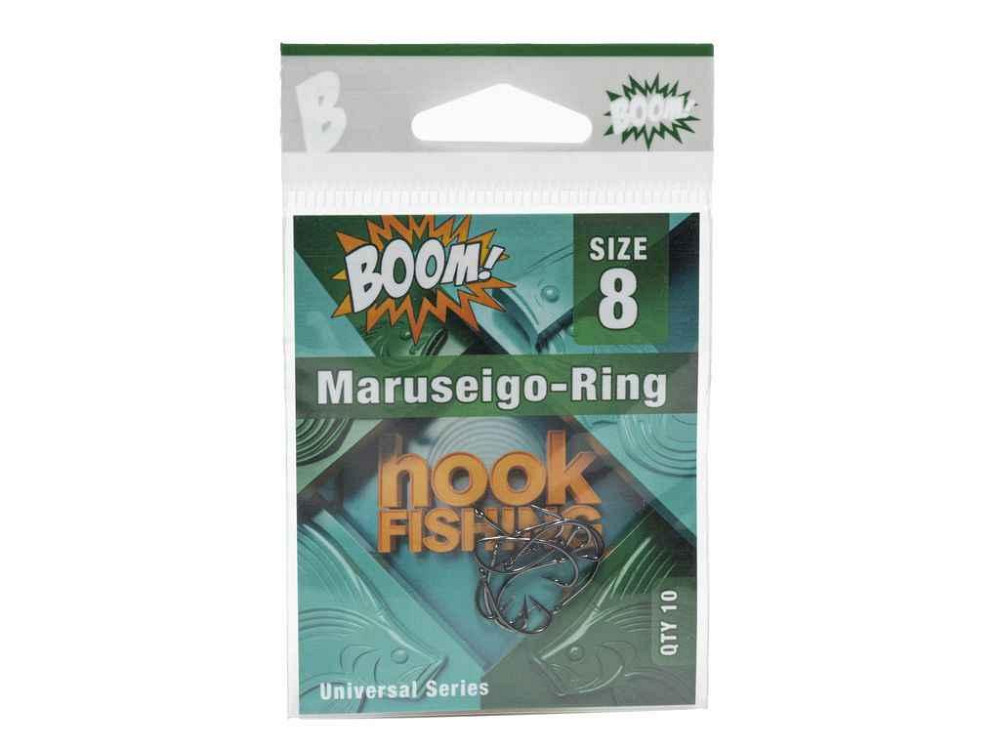 Крючок для мирной рыбы Maruseigo-Ring No8 (10 шт/уп) (BN) ТМ BOOM Киев - изображение 1