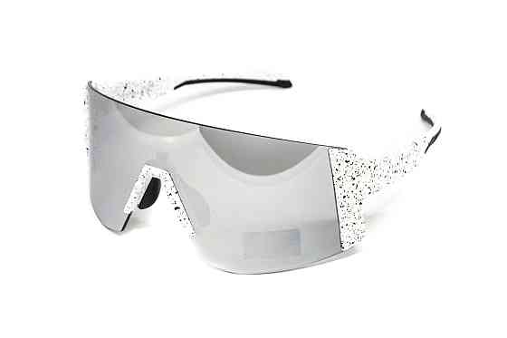 Окуляри захисні Global Vision Astro White (G-Tech™ silver), дзеркальні сірі в білій оправі (з можливістю установки діоптрійної Запорожье