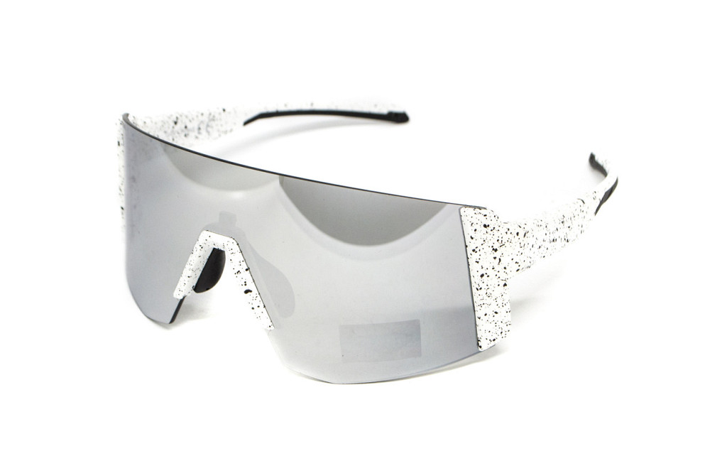 Окуляри захисні Global Vision Astro White (G-Tech™ silver), дзеркальні сірі в білій оправі (з можливістю установки діоптрійної Запорожье - изображение 1