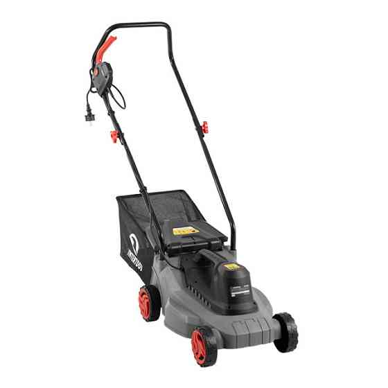 Газонокосилка электрическая, 1.2 кВт, 3300 об/мин, ширина срезания 320 мм, высота среза 27/45/52 мм, контейнер 30 л INTERTOOL Киев