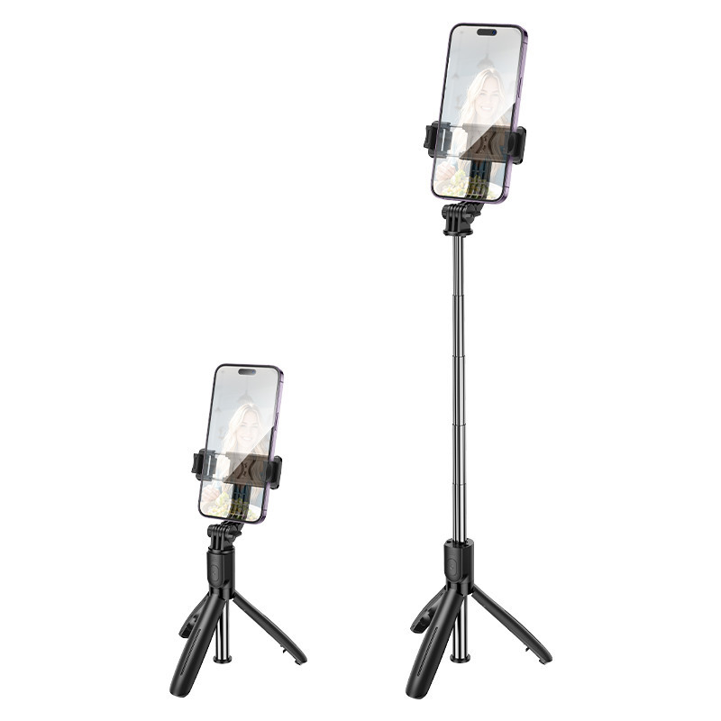 Селфі-монопод BOROFONE BY13 Nube live broadcast holder Black Київ - фото 6