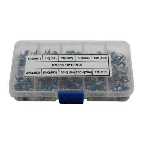 Потенціометри RM065 100шт 500Ом - 1МОм набір Вінниця