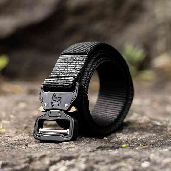 Ремінь Тактичний метал В2 Чорний Київ