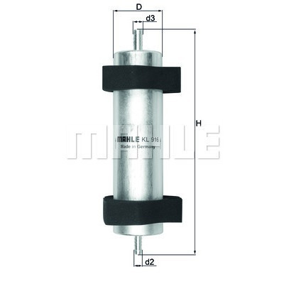 Фільтр паливний Mahle KL916 Вінниця - фото 5