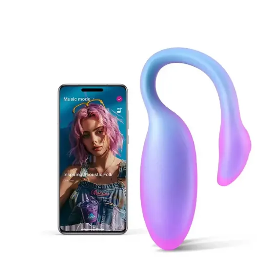Смарт-виброяйцо Magic Motion Flamingo Max Blue 2 в 1: виброяйцо и тренажер Кегеля, 10 режимов Львов