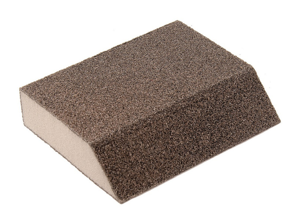 Губка для шліфування MASTERTOOL ТРАПЕЦІЯ Р120 110×90×25 мм 08-0612 Коломыя - изображение 2