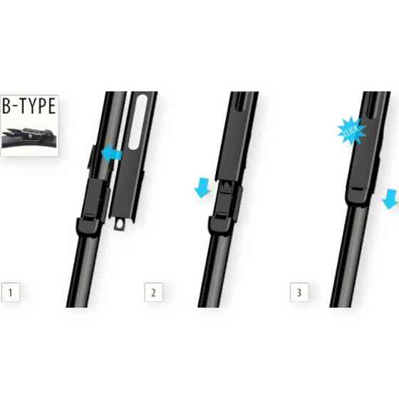Щетки oximo модельные безкаркасные (к-т 2шт) b-type 550 + мм дворника Мукачево
