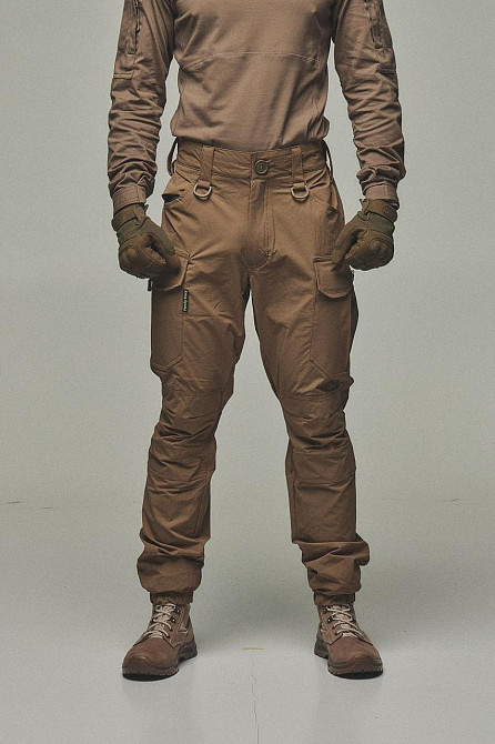 Тактичний демісезонний чоловічий койот костюм штани куртка, водонепроникна військова форма усі розміри Львів - фото 3