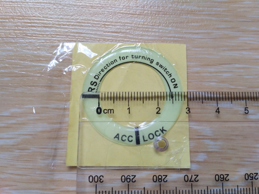 Фосфорна наклейка на замок запалювання авто Київ - фото 5