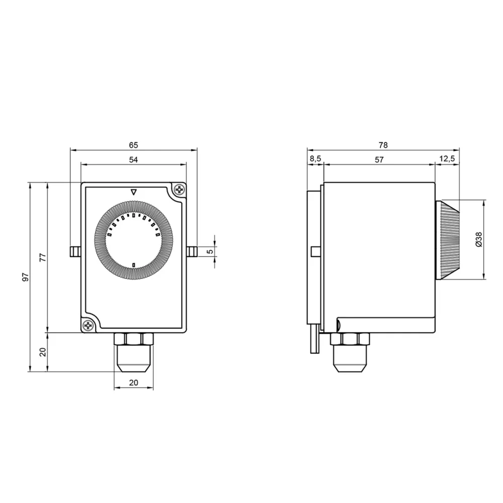 Термостат Icma накладний регульований No610 Київ - фото 2
