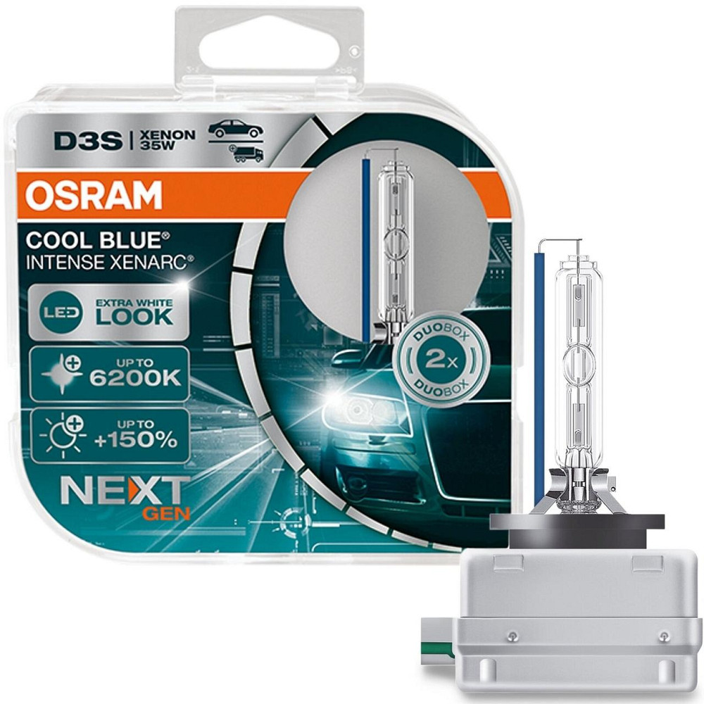 Комплект ксенонових ламп Osram D3S 35 W PK32D-5 Cool Blue Intense Next Gen + 150% (66340CBN-HCB) Харків - фото 1