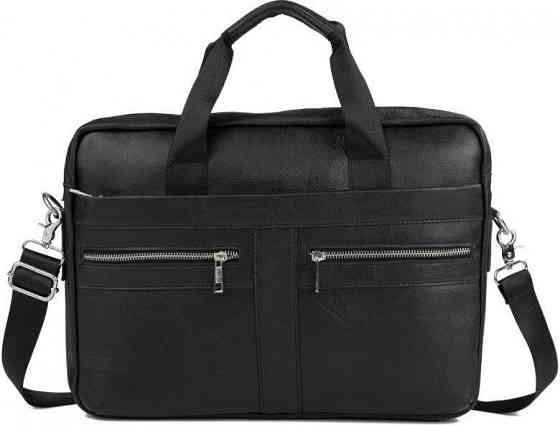 Сумка чоловіча шкіряна Чорна (Vintage) Київ