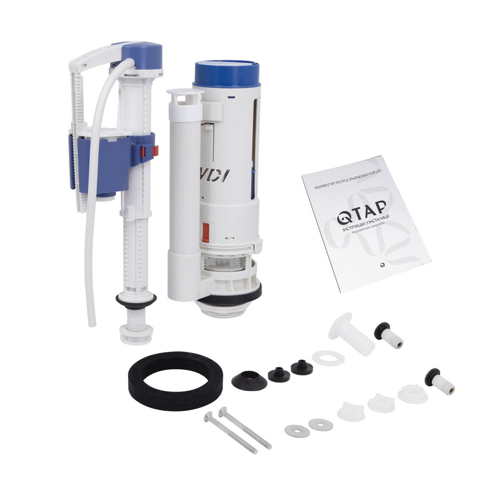 Унітаз-компакт Qtap Robin Ultra Quiet безобідковий із сидінням Soft-close QT13226089AW Київ - фото 9