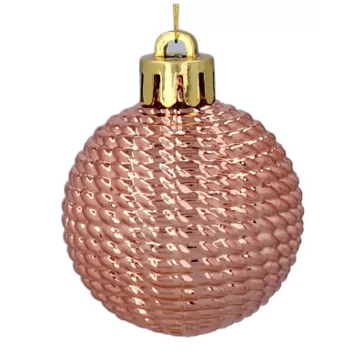 Ялинкова іграшка Chomik пластикові кульки компл. 31шт, 3см, рожево-пудрові (5900779877160_2) Вінниця - фото 2