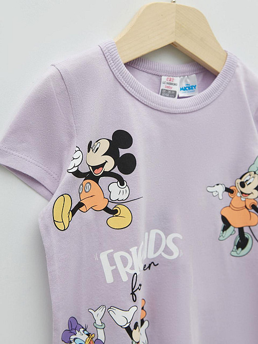 Дитяча Футболка для Дівчинки з принтом Disney LC Waikiki Бузкова 9-12міс (74-80см) Київ - фото 4