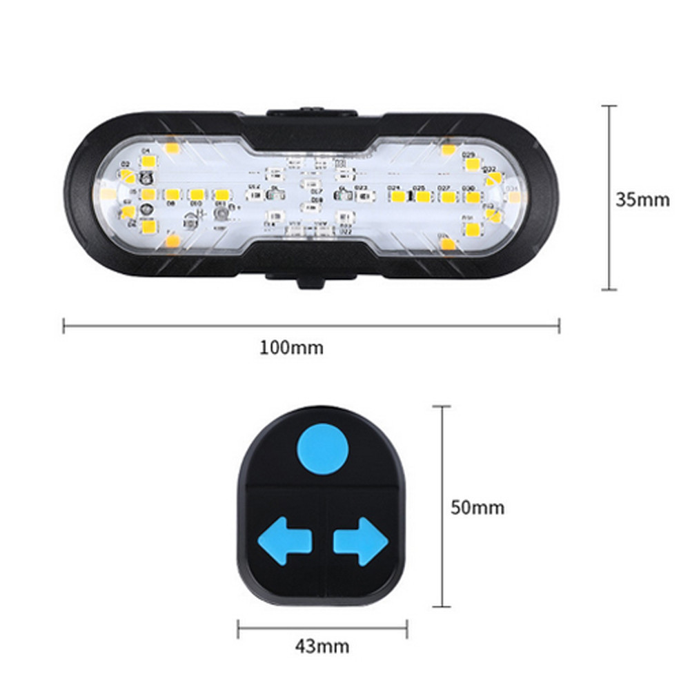 Велоліхтар з поворотами,+ Пульт,USB,CYGM-2229 STOP SBR Київ - фото 8