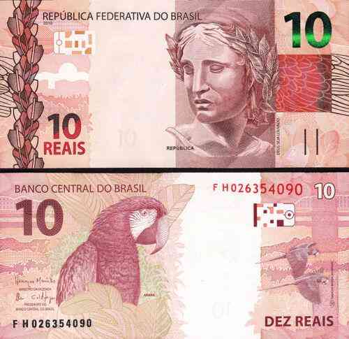 Бразилия / Brasil 10 reais 2010 Pick 254 UNC Полтава