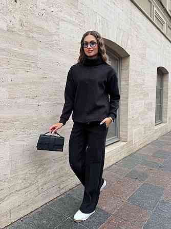 Жіночий стильний костюм-двійка Ангора-кашемір Чорний, 42/44 Одеса