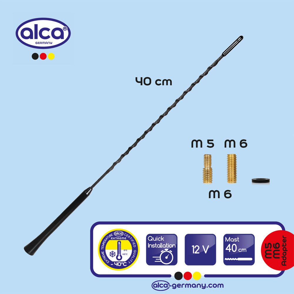 Універсальний стержень для автомобільної антени "Replacement M" 12В 40см Alca, 537000 Київ - фото 1