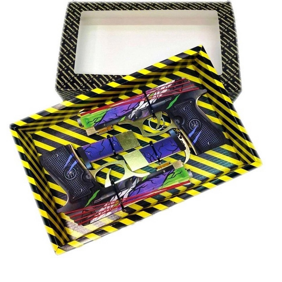 Збірна модель Гумостріл "Berettas HYBRID" BOX DB-HY 2 шт Вінниця - фото 1