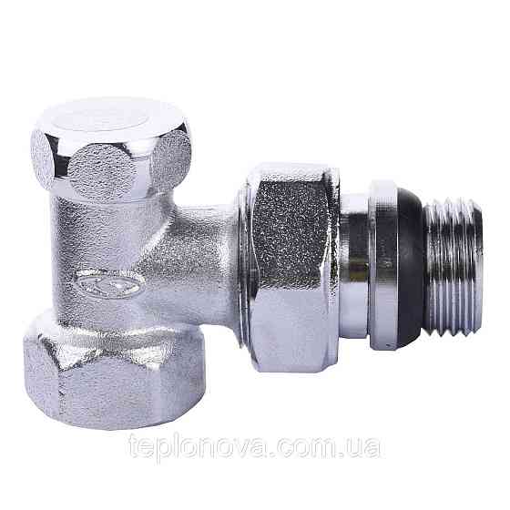 Кран радіаторний кутовий SOLOMON 1/2" з гумовим ущільнювачем 160405 під ключ Чернівці