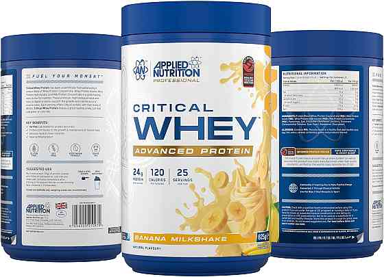Протеїн Applied Nutrition Critical Whey Protein 825 г, Banana Milkshake Луцьк