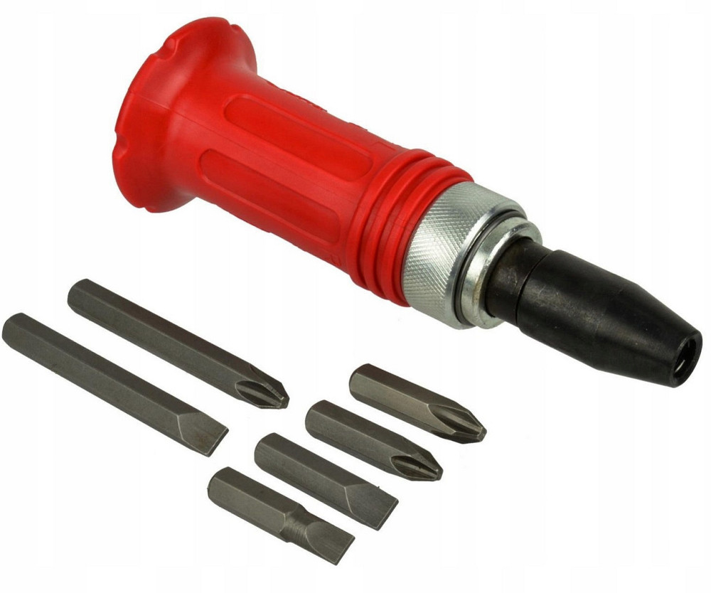 Набір ударних викруток 7 шт різних біт із чохлом Mar-Pol (M61010) Нововолинськ - фото 2