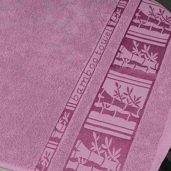 Махровий рушник універсальний GM Textile 50х90см BambooN 450г/м2 (Пудровий) Суми