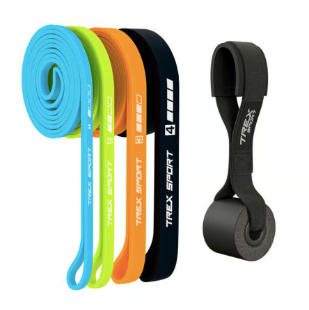 Набір резинок для фітнесу Trex Sport TX-004PB Power Band 4в1 2-41кг Київ