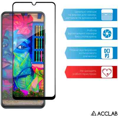 Стекло защитное ACCLAB Full Glue Realme C51 Black (1283126582837) Винница
