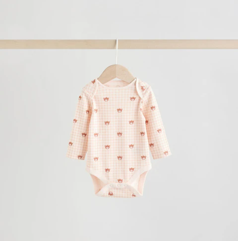 Детские боди с длинным рукавом 5 штук на 9-12 месяцев Розовый Киев - изображение 6