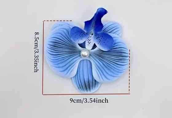 Затискач для волосся Орхідея Синій Сміла