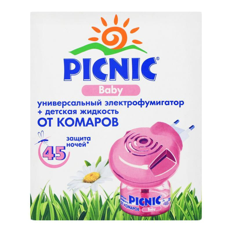 Рідина від комарів для електрофумігаторів 45 ночей PICNIC Baby Харків - фото 1