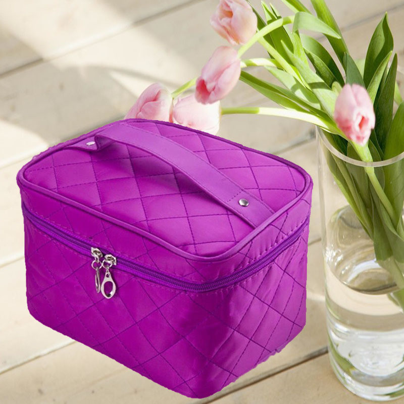 Косметичка женская 12 на 14 на 22 см фиолетовый Киев - изображение 1