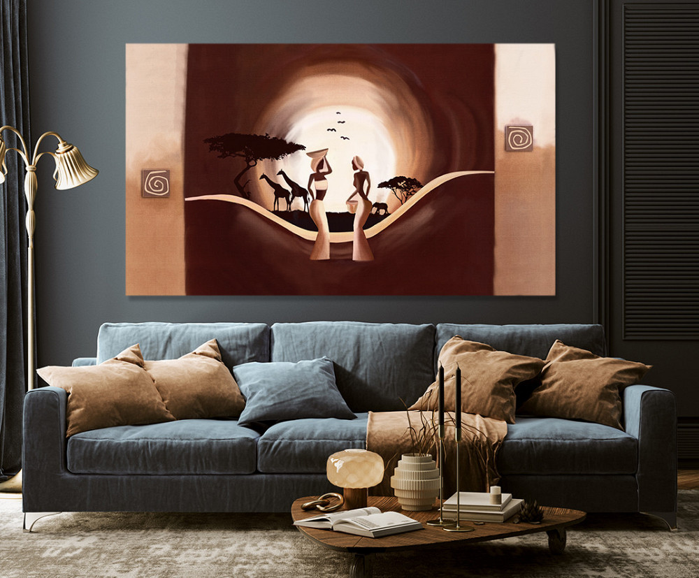 Картина холст в гостиную / спальню  Африканський колорит   MLP_167 40x80 см Киев - изображение 3