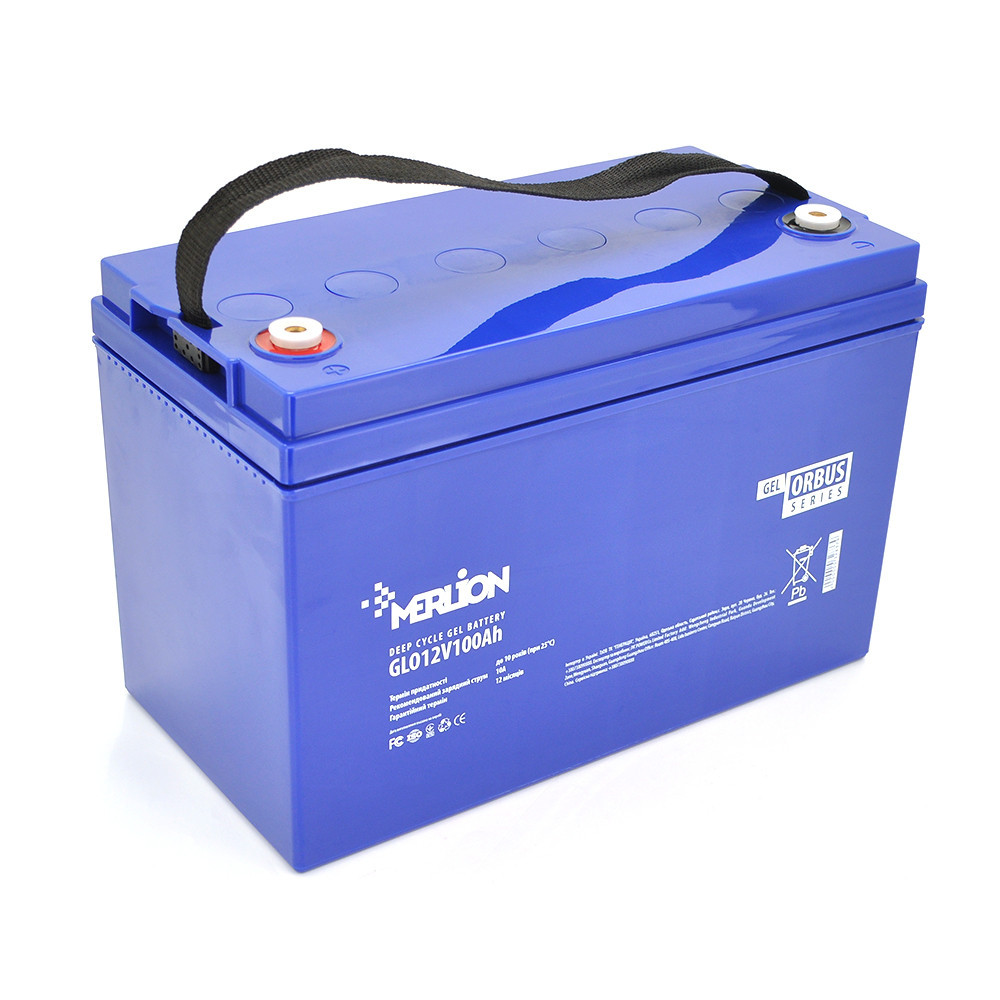 Акумуляторна батарея MERLION ORBUS GLO12V100Ah (329 x 172 x 218) BLUE Q1/36 Київ - фото 1