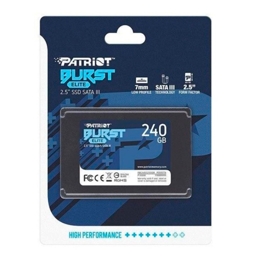 Накопичувач SSD Patriot Burst Elite 240GB 2.5" 7mm SATAIII TLC 3D Київ - фото 2