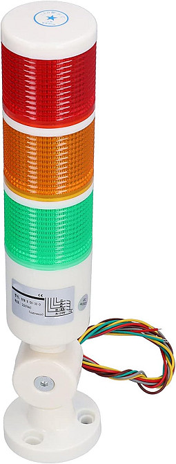 Сигнальна лампа-світлофор для шлагбауму BERM BEM-X-50-3U-D Луцьк - фото 1