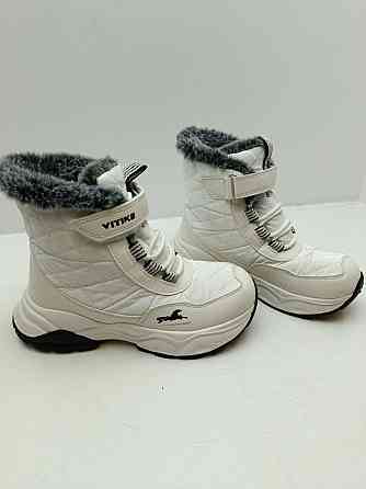Дитячі зимові черевики VITIIKE 34 розміру — Теплі та стильні (Білі) ( Товар з вітрини) Луцк