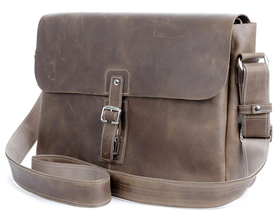 Сумка SHVIGEL 00980 из натуральной винтажной кожи Коричневая Киев - изображение 1