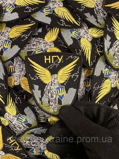 Шеврон Янгол НГУ (Форма щит. На липучці) Розмір 8x7см Київ - фото 4