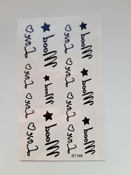 Тимчасове тату з написами - 10*6см Київ - фото 1