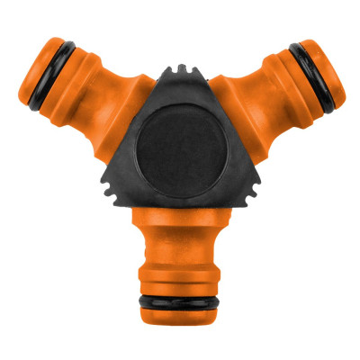 Конектор для шланга Neo Tools трійник 1/2&quot;-3/4&quot;, двокомпонентний (15-744) Вінниця - фото 1