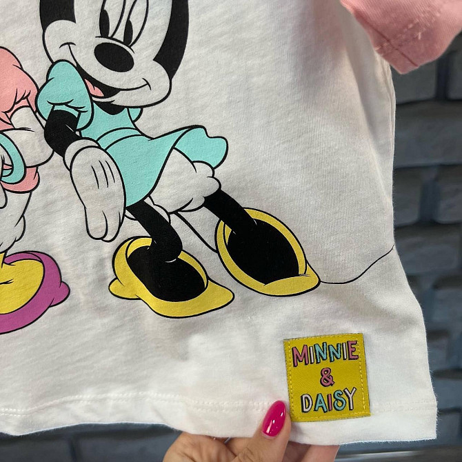 Дитяча Футболка для дівчинки з Міні Маус Disney LC Waikiki Біла 9-12міс (74-80см) Київ - фото 2