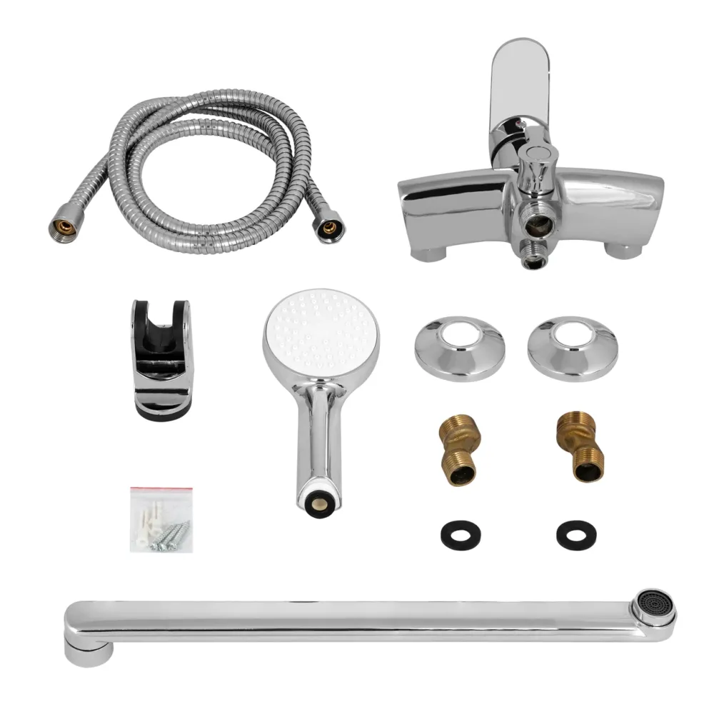 Змішувач для ванни Lidz Tani 005 з поворотним виливом (з душовим гарнітуром) (k40) LDTAN005CRM44962 Chrome Київ - фото 12