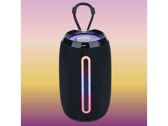 Портативна колонка Bluetooth TG653 з RGB підсвічуванням, speakerphone, радіо, black ТМ TG Київ