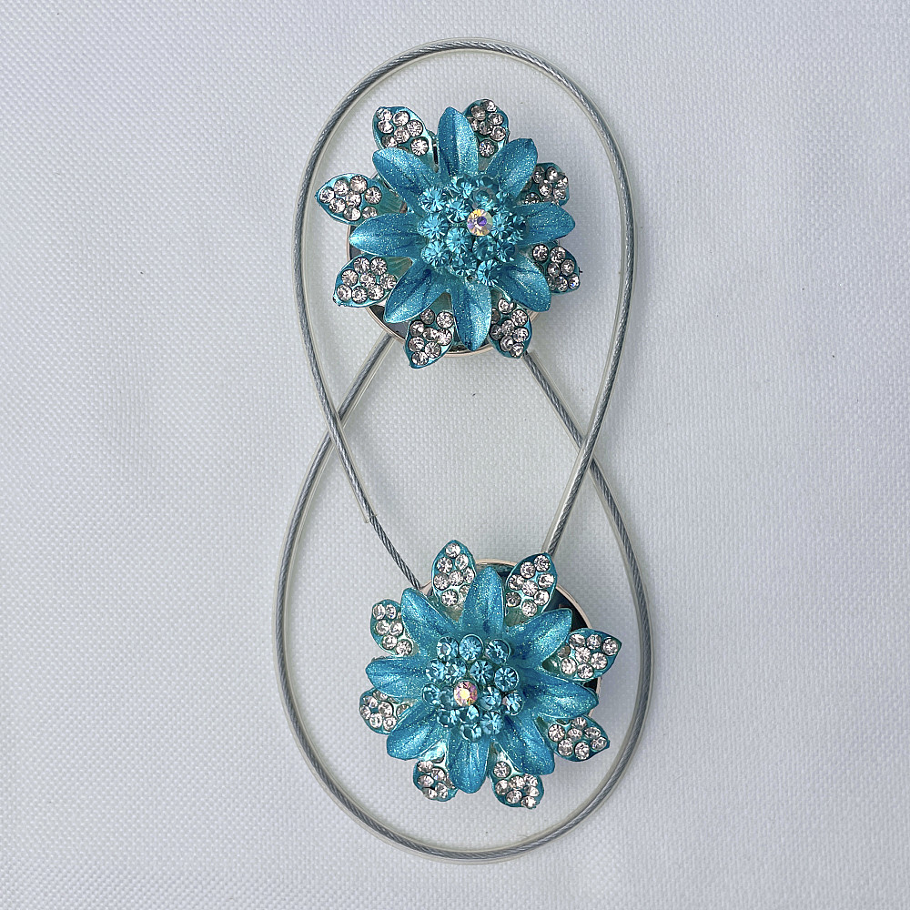 Магніти для штор та гардин "Flowers" набір 2 шт Блакитний (81-224) Київ - фото 6