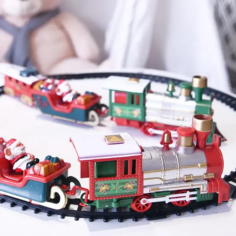 Игровой рождественский поезд от батареек, Christmas Classic / Набор праздничный экспресс Коломия - фото 2